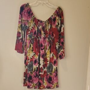 🥳Uncle Frank Off Shoulder Floral Dress | Size Small | Made in USA